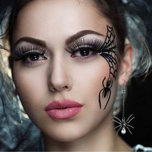 Crystal spider earrings